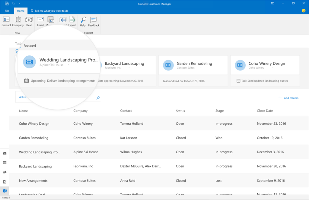 Introducing Outlook Customer Manager 2b